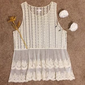 See Through Lace Shirt ⭐️